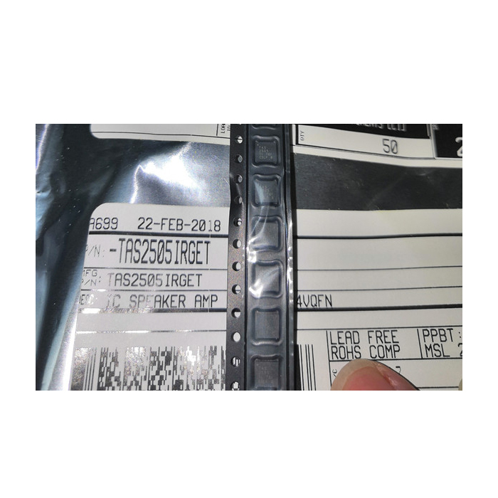 IC спикер усилитель класса D 24VQFN по ограничению на использование опасных материалов в производстве TAS2505IRGER