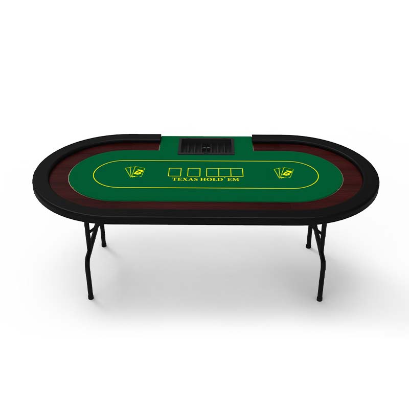 Роскошный профессиональный игровой стол из нержавеющей стали для казино «Техас Холден», складной стол из нержавеющей стали