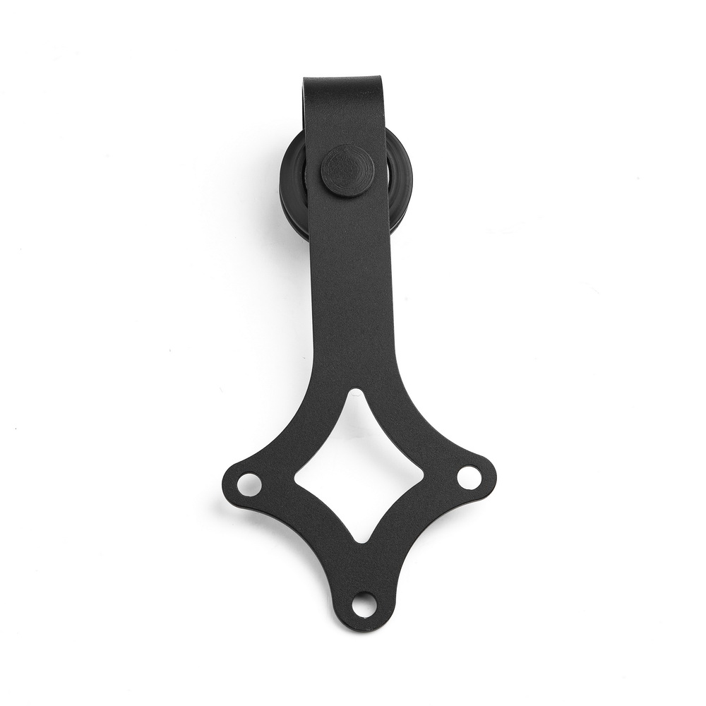 Black Rustic Slide Barn Door Hardware Heavy Duty Barn Door Hardware