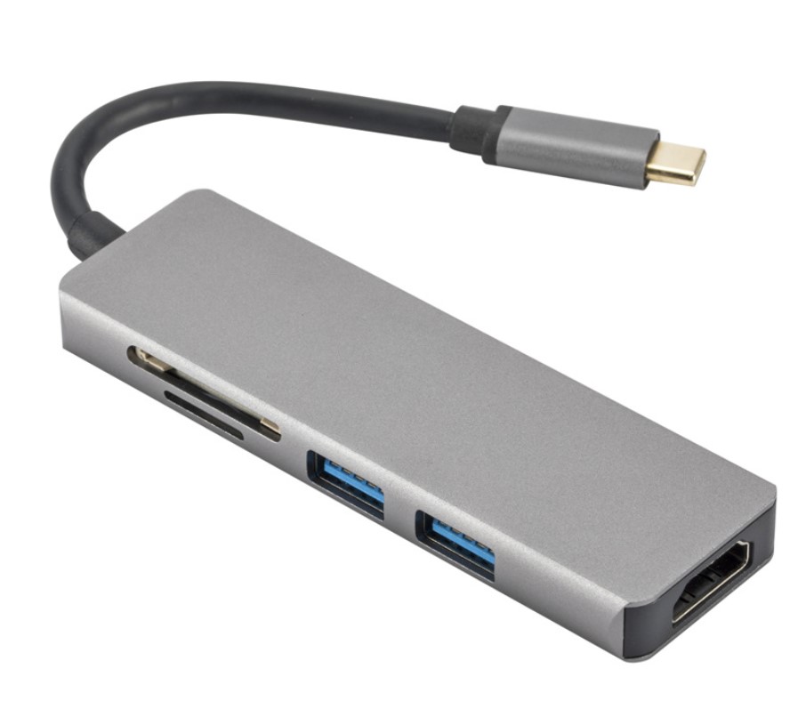 Usb C на Hdmi Тип C концентратор 5 в 1 с Usb 3,0 Sd/tf карта Solt поддержка 4k концентратор usb 3,0