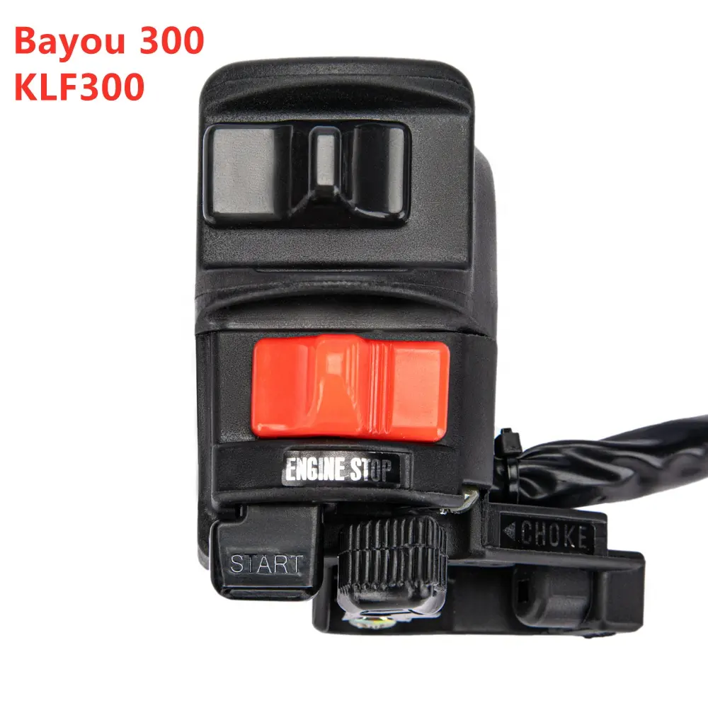 L/H Left Handlebar Switch for Kawasaki ATV Bayou 300 KLF300 Light/Kill/Start/Choke Switch