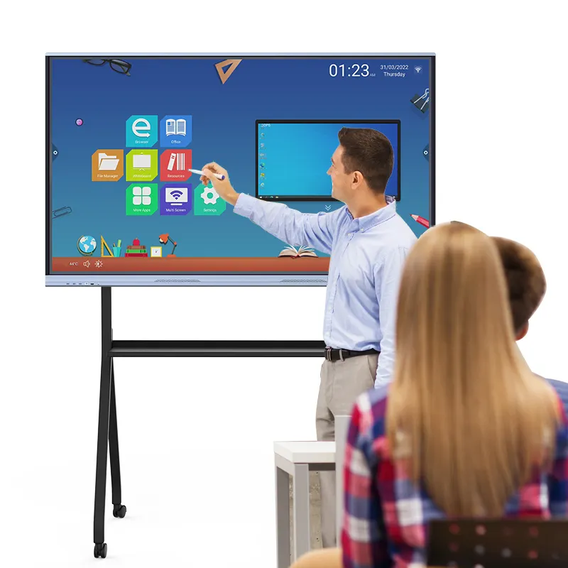 OEM Poling Customized 55" 65 75 86 98 110 inch interactive whiteboard electronic board smart board for Education and conference