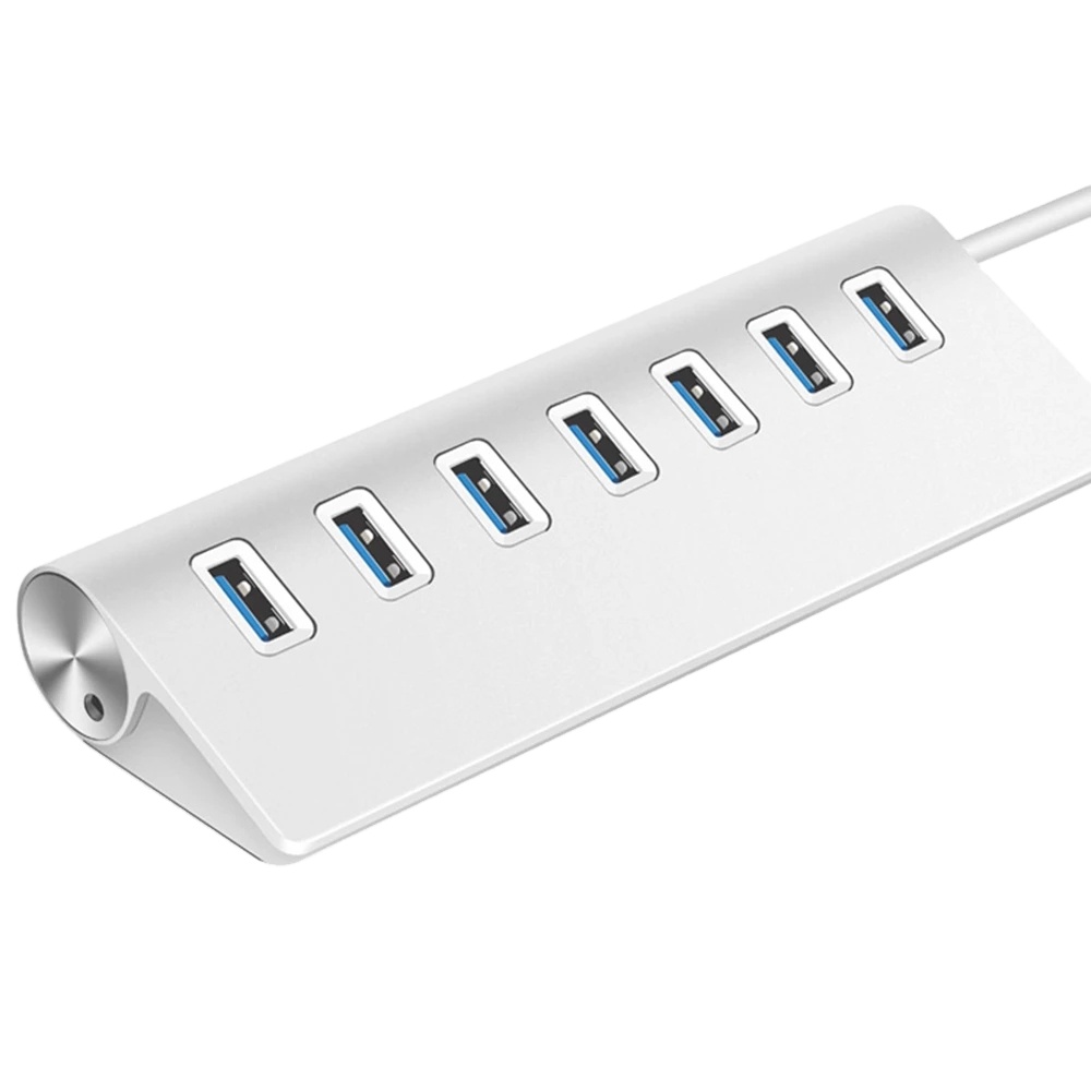 Алюминиевый Высокоскоростной USB-концентратор 3,0 на 5 Гбит/с 7 портами питания, USB-концентратор, адаптер для Macbook Pro