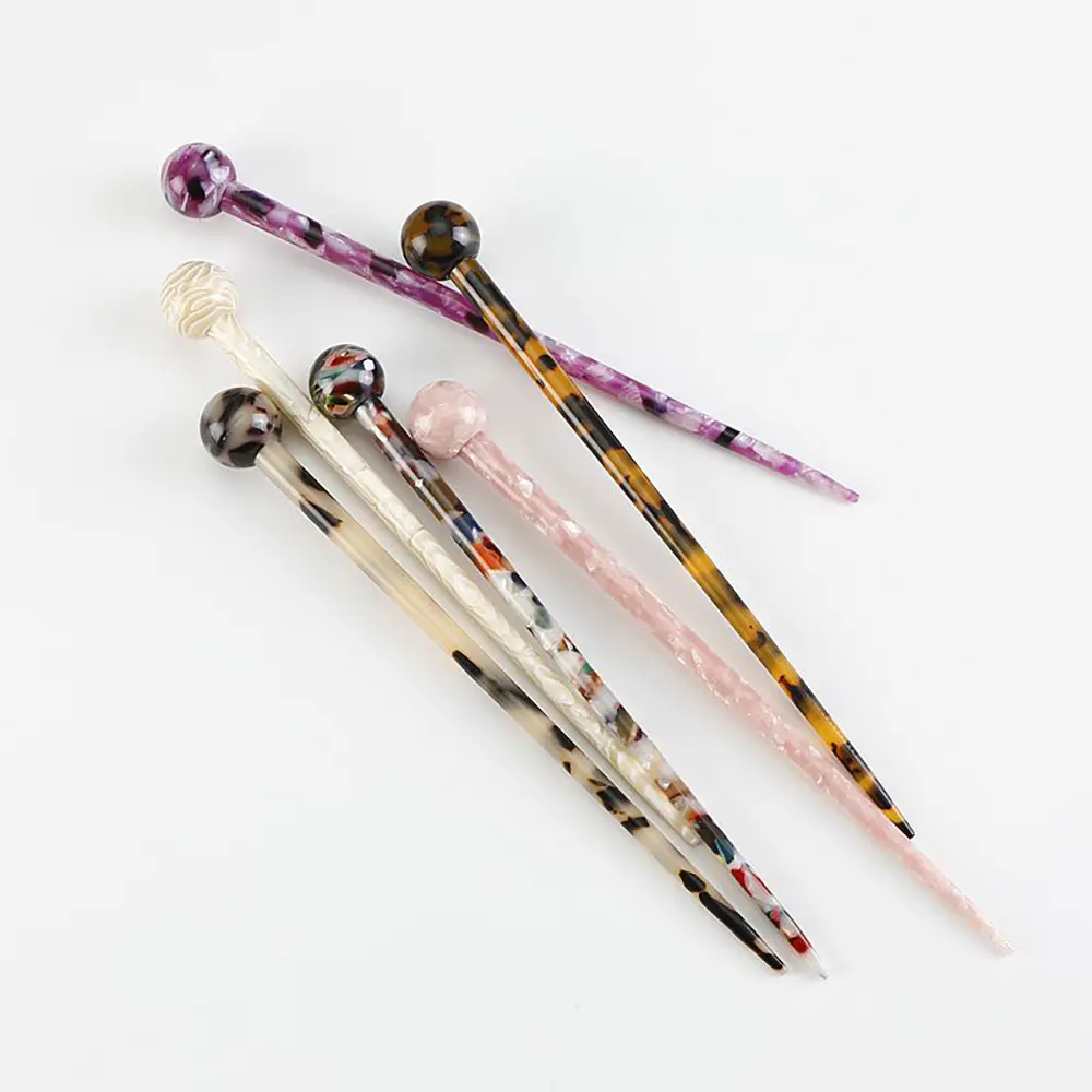 Helpers flyaway beautiful hair chopsticks pin accessories women hairpin acetate hair stick