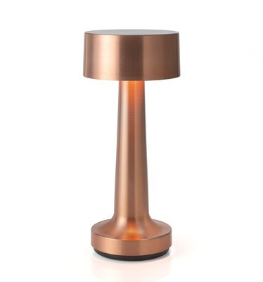 Golden Mini Touch Table Desk Lamp,Battery Operated Restaurant Wireless Rechargeable Cordless Gold LED Table Lamp Lights For Bar