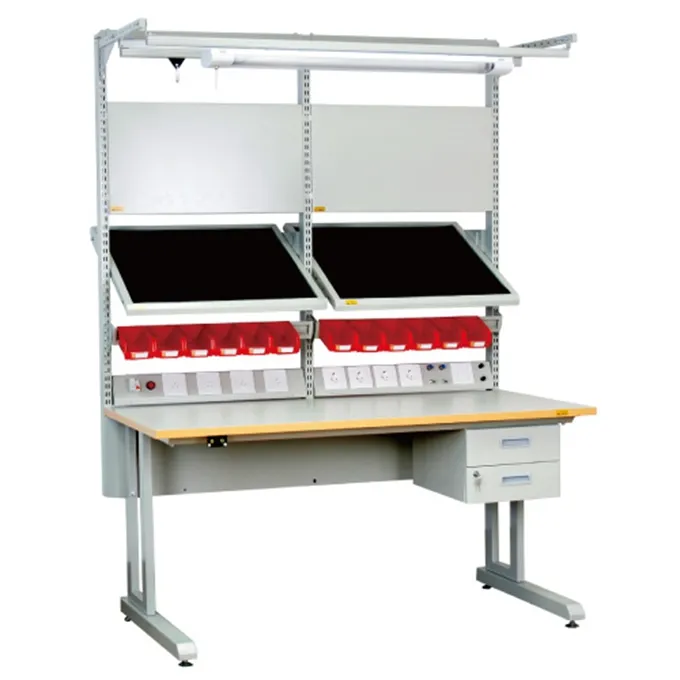 Leenol heavy duty ESD electronic workbench esd lab bench with tool cabinet
