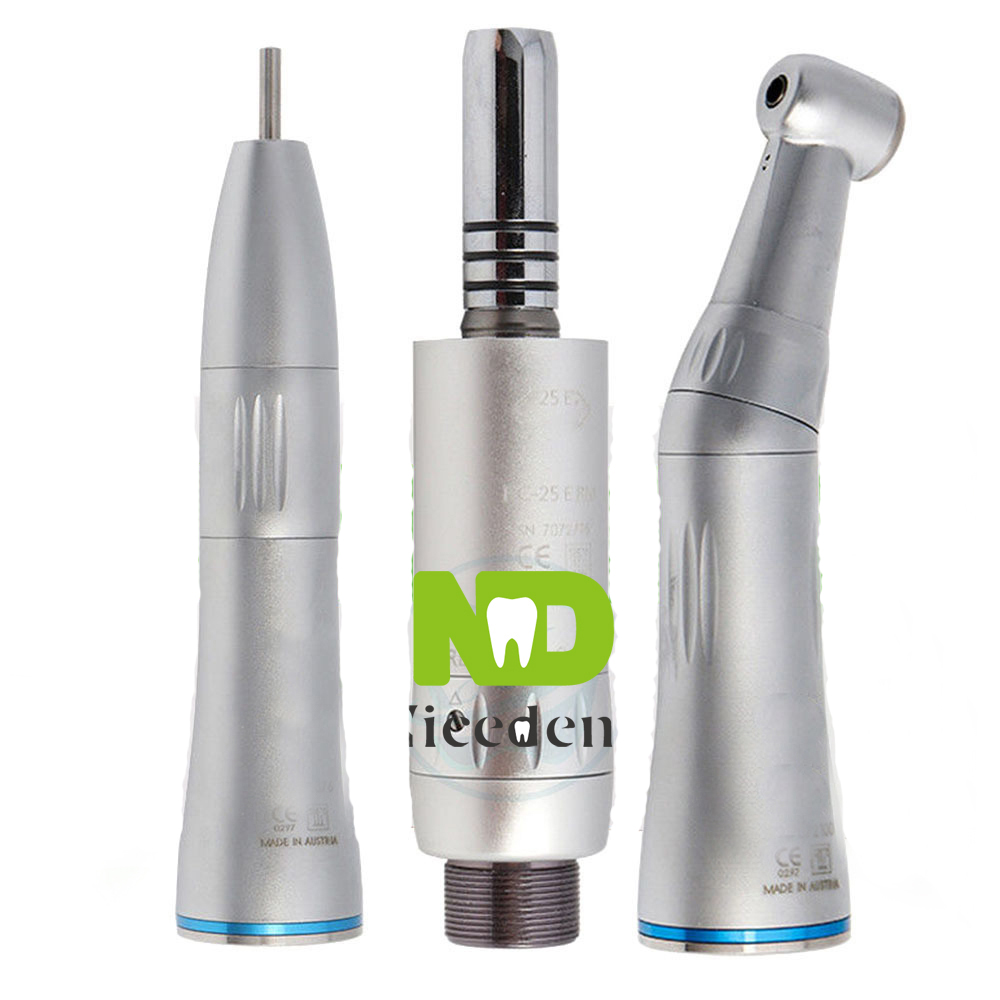 inner channel push button E type contra angle 4 holes or 2 holes dental low speed handpiece set