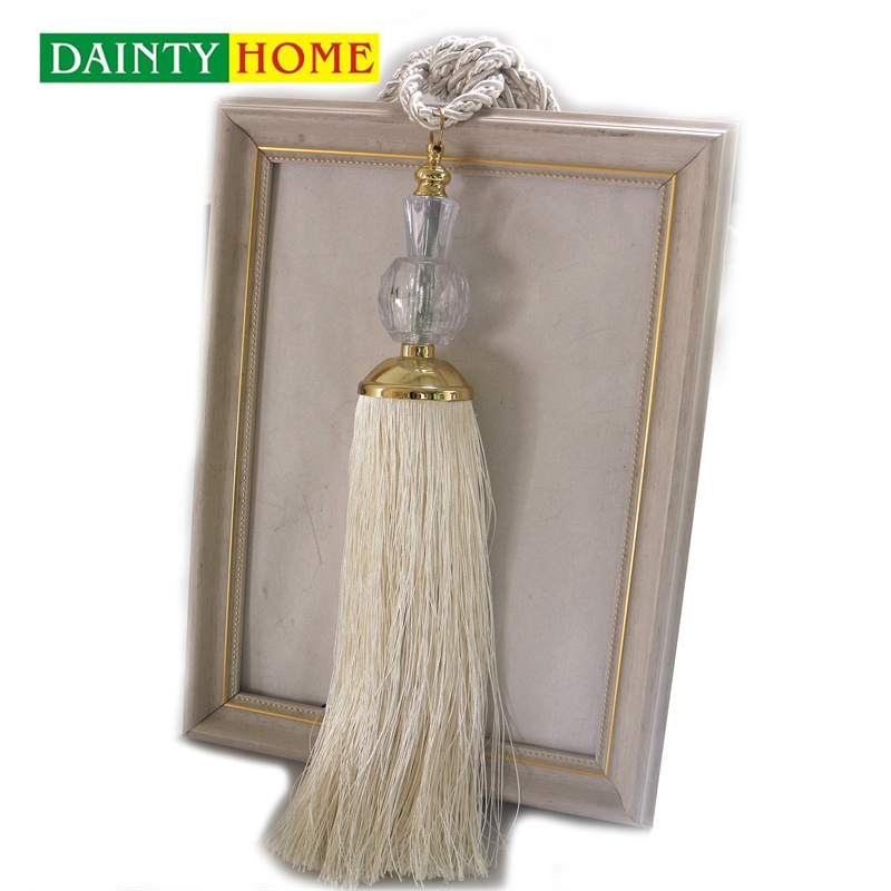 Home accessories decor handmade polyester curtain tassel tieback