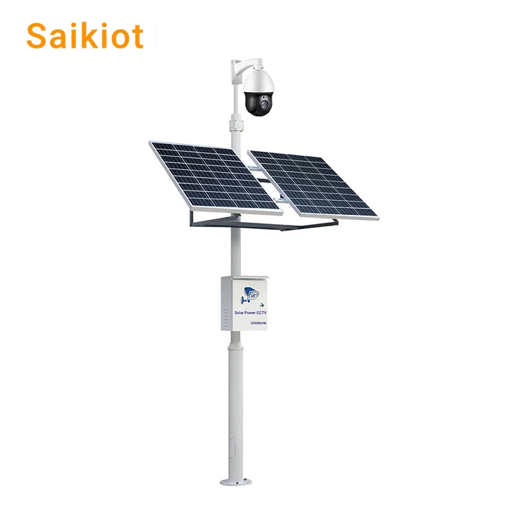 Saikiot 4G 2MP 5MP 20X Optical Zoom Speed Dome PTZ Camera Solar Energy CCTV System Solar Powered Battery CCTV Security System