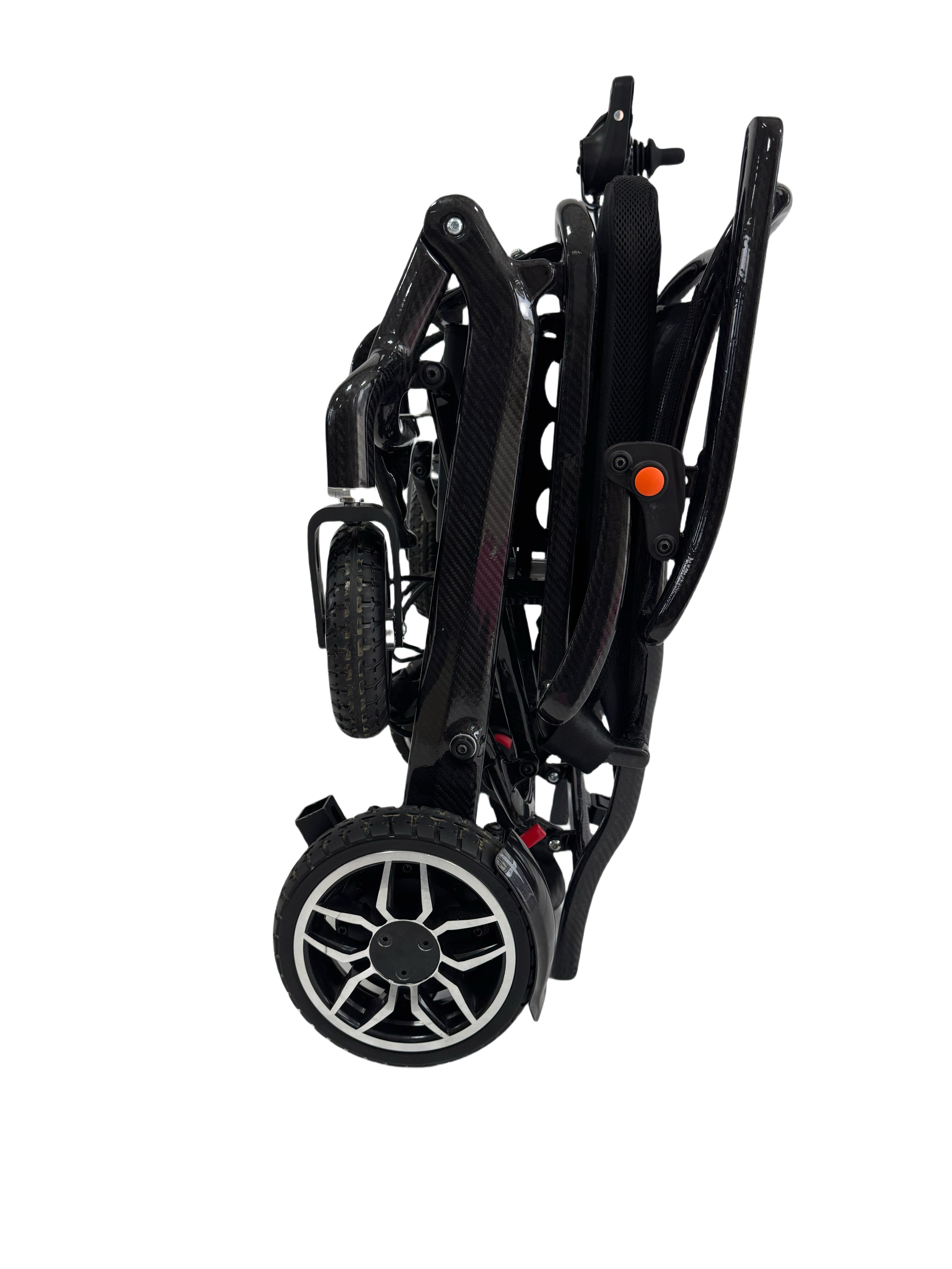 Carbon Fiber Transfer Mobility Scooter for Disabled Elderly Easily Folded Ultra Light Weight Electric Wheelchair Fast Folding
