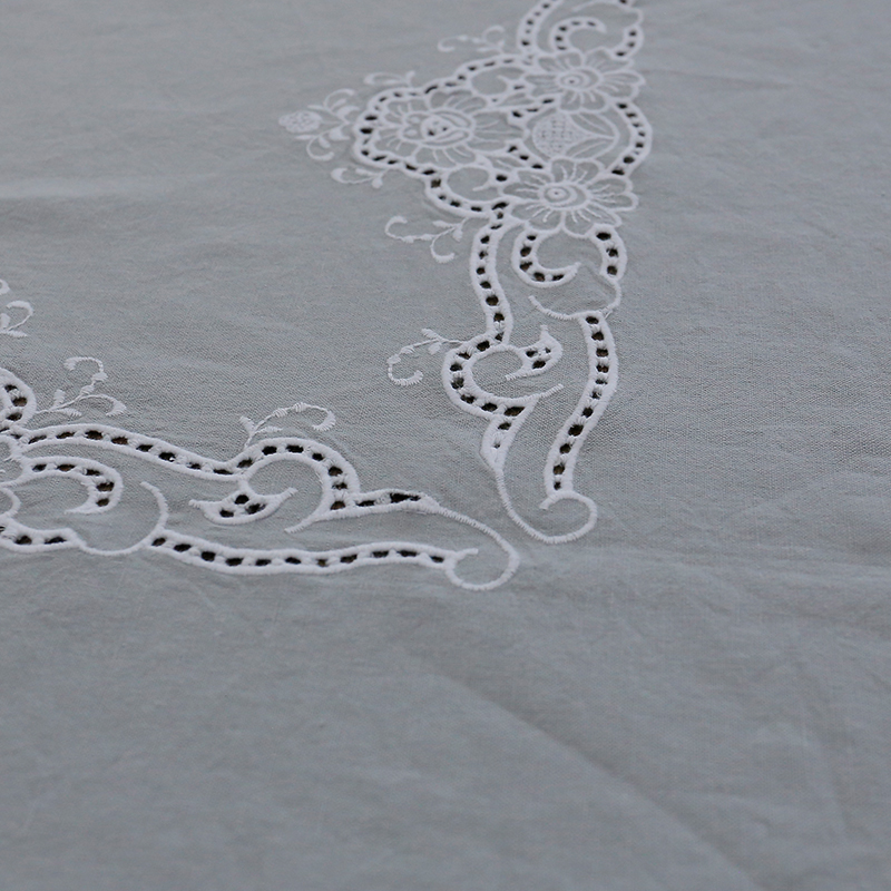Embroidery Handmade Cotton Linen Tablecloth Punching table cloth For Home Wedding Restaurant table Cover Party Home Hotel