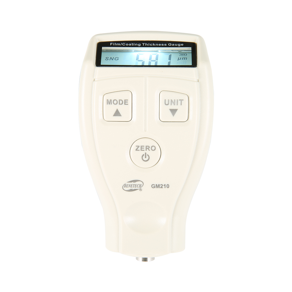 BENETECH GM210 высококачественный измеритель толщины цинкового покрытия, цифровой толщиномер пленки/покрытия