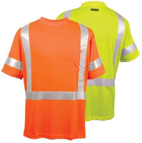 HCSP Wholesale Fluorescent Yellow High Visibility Work Reflective Safety T-shirt for man