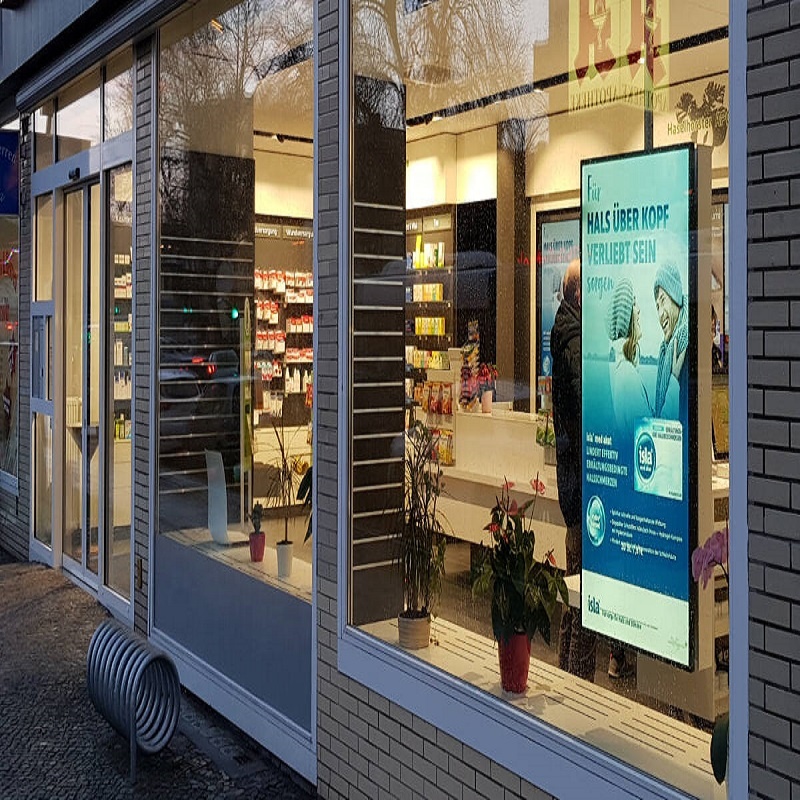 65 "окна ЖК-дисплей 2500 нит читаемый на солнце digital signage высокой яркости с ЖК-дисплеем