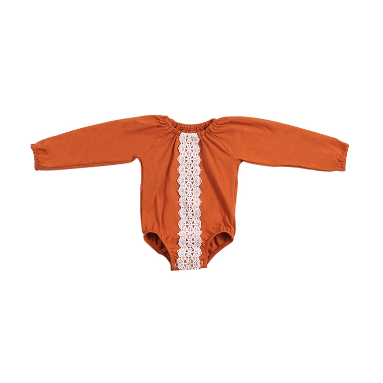Kerui Boutique/детская одежда; Оптовая продажа; Комбинезоны с кружевными краями для маленьких девочек; Комбинезоны с длинными рукавами