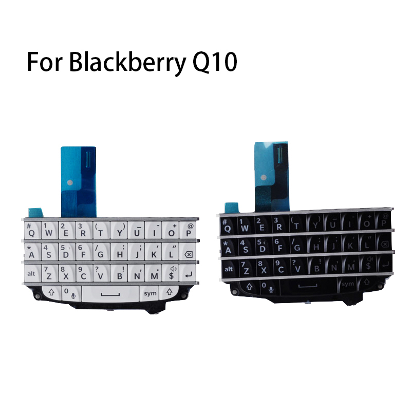 Оригинальная клавиатура для BlackBerry Q10 Клавиатура Кнопка с гибким кабелем запасные части черный/белый