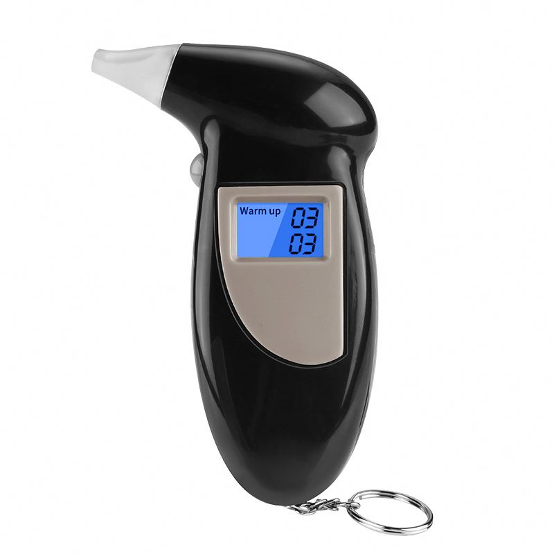 Portable lightweight alcohol tester detector breath analyzer with keychain