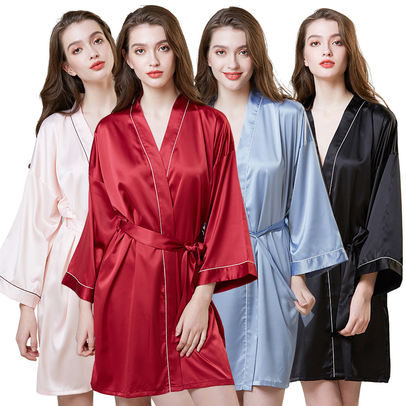 welkin custom logo plus size satin silk pajamas for women