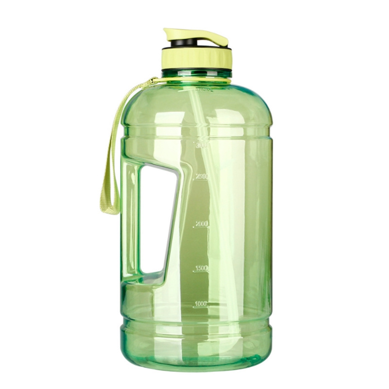 Hot Sale 1 Gallon 128 OZ Gym Bottle Plastic Wide Mouth Big Water Jug with Motivational Time Marker