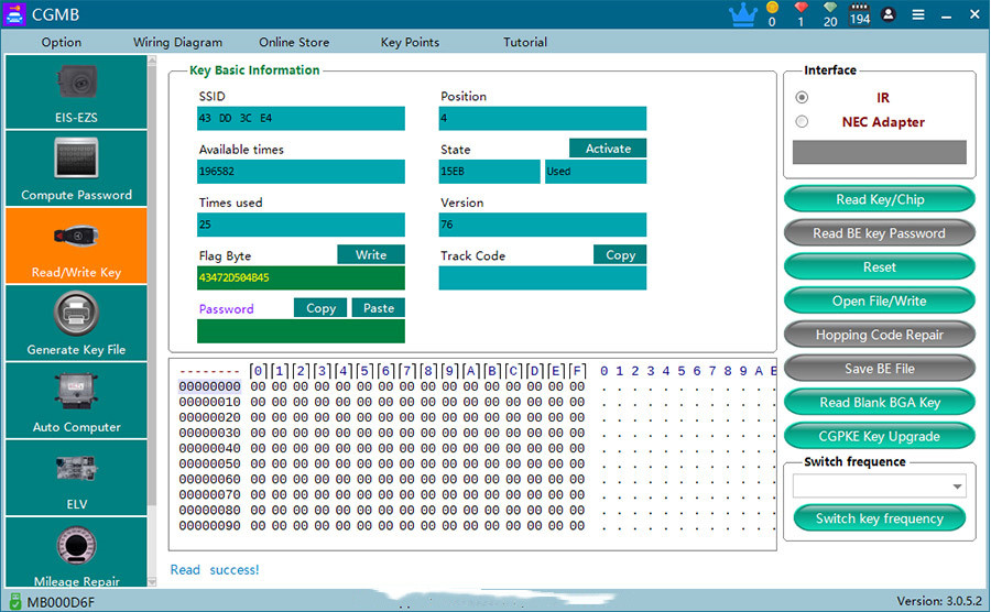 CGDI MB with Full Adapters including EIS/ELV Test Line  and ELV Adapter and ELV Simulator and AC Adapter