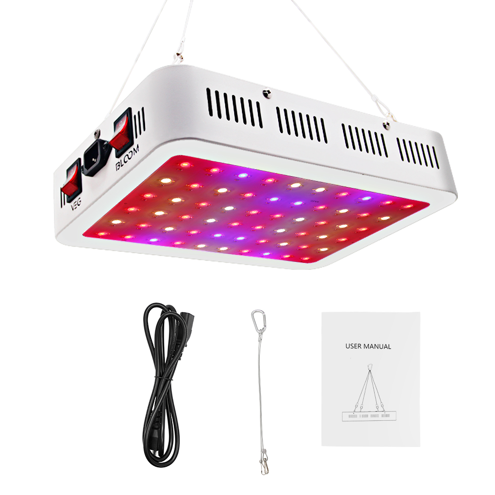 Gerylove 600w led grow lights full spectrum led grow lights завод для комнатных растений с овощей и цвету
