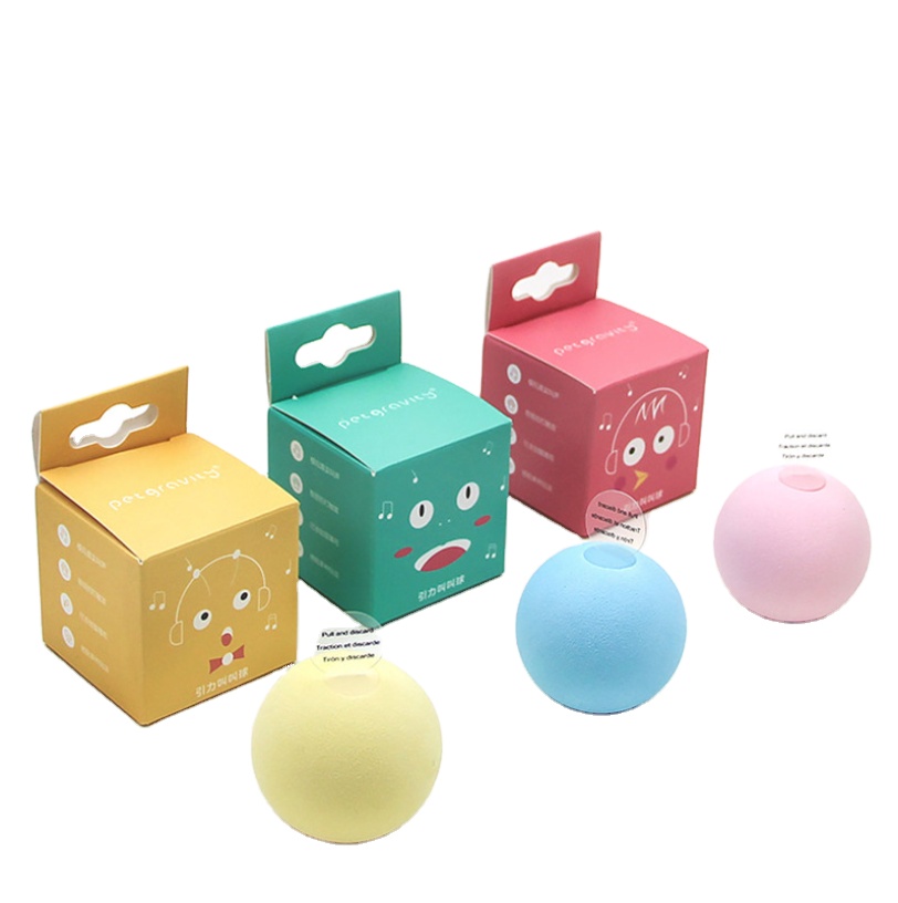 Gravity call call ball cat toy simulation animal sound wool ball with mint
