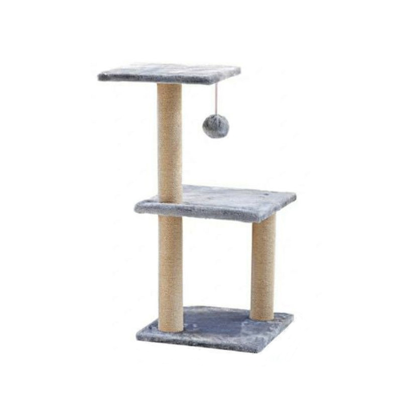 Large sisal cat climbing frame luxury pet apartment plush wooden climbing tower cat tree house