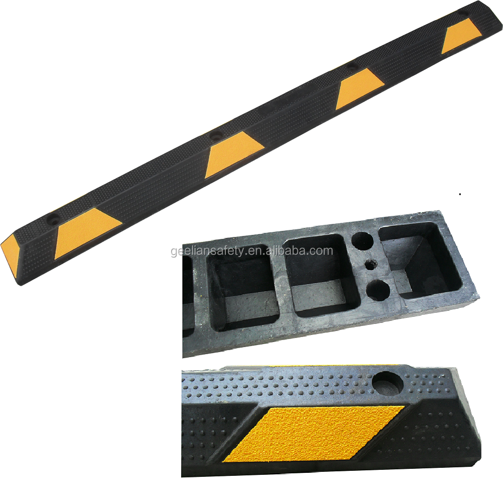 Heavy Duty Rubber Car Park Stopper / Parking Wheel Stop / Truck Wheel Stopper