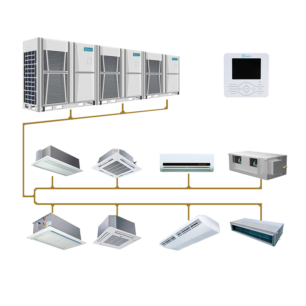 Напольный потолочный монтаж 9000 60000 Btu VRV VRF система кондиционирования воздуха тип воздуховода переменного тока комнатные разделенные блоки Кондиционер