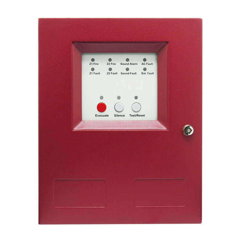 2 Zones Fire Alarm Control panel,RS485 communication smart Conventional fire alarm system