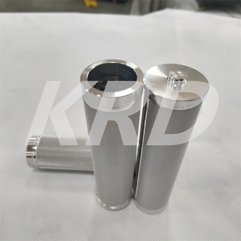 JUNLV Stainless steel sintered porous metal filter cylinder assy air for gas filtration