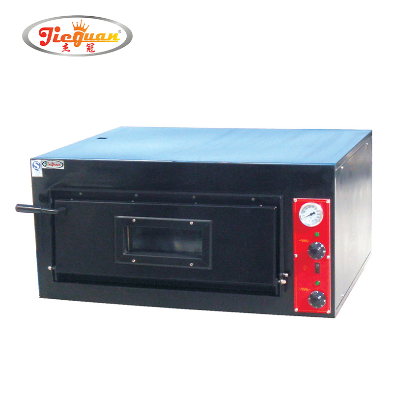 Single layer electric deck pizza baking oven