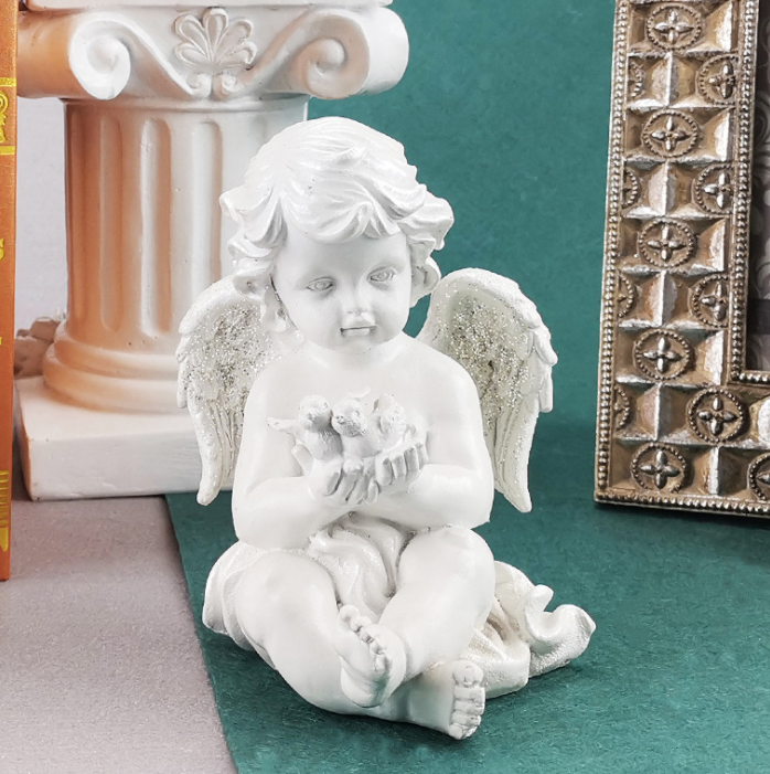 2021 Wholesale Resin Antique Angel Goddess Sculpture Angel Statue Decoration