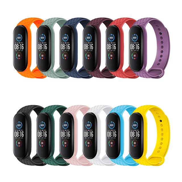 Дешевая цена ТПУ часы браслет Mi Band ремни для M4, M5