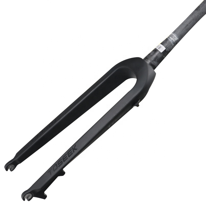 Lightweight Bike Fork Full Carbon Fiber Front Cone Tube Bike Fork Rigid Cycling Bicycle Fork For Bicycle