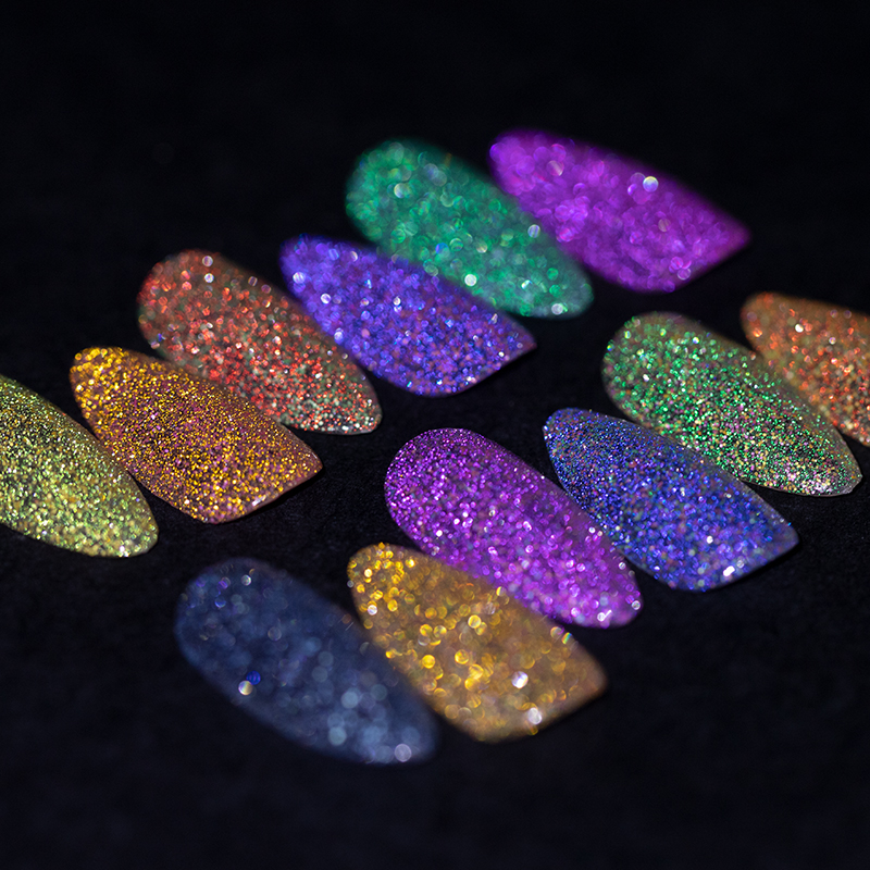 Wholesale Quality Nail Polish Reflective Nails Glitter Manicure Gel Nail Polish Sugar Flash Uv Gel