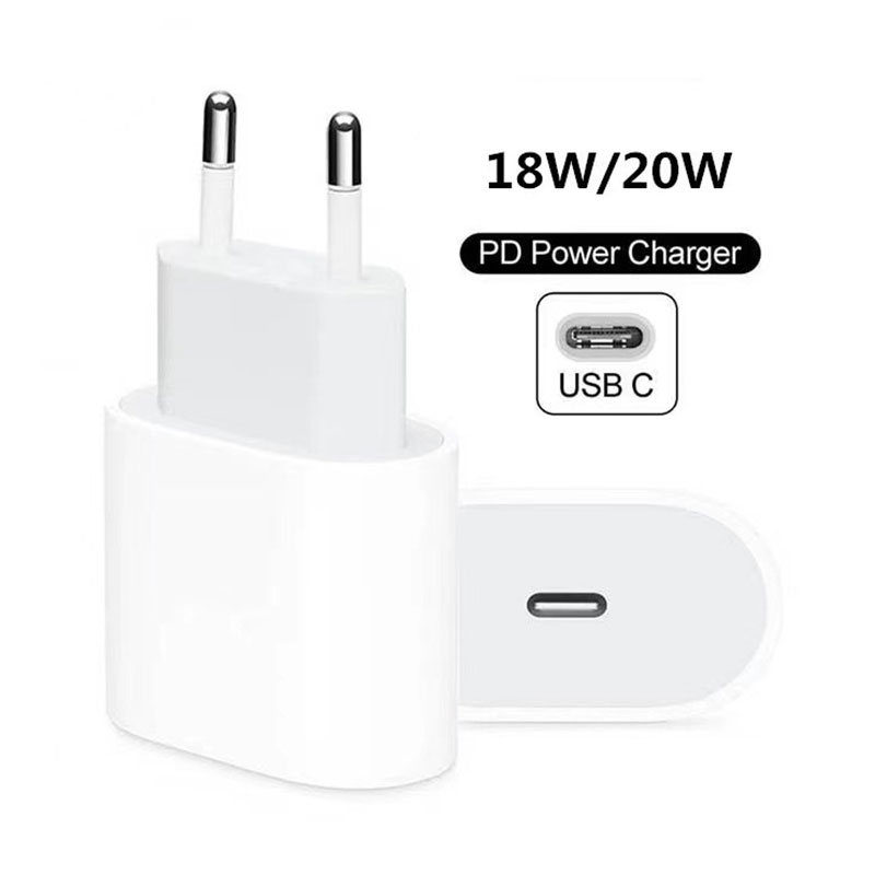 20W USB Type C Charger Adapter for iPhone 11 12 XS Max PD Fast Charging Power Type C EU US Plug