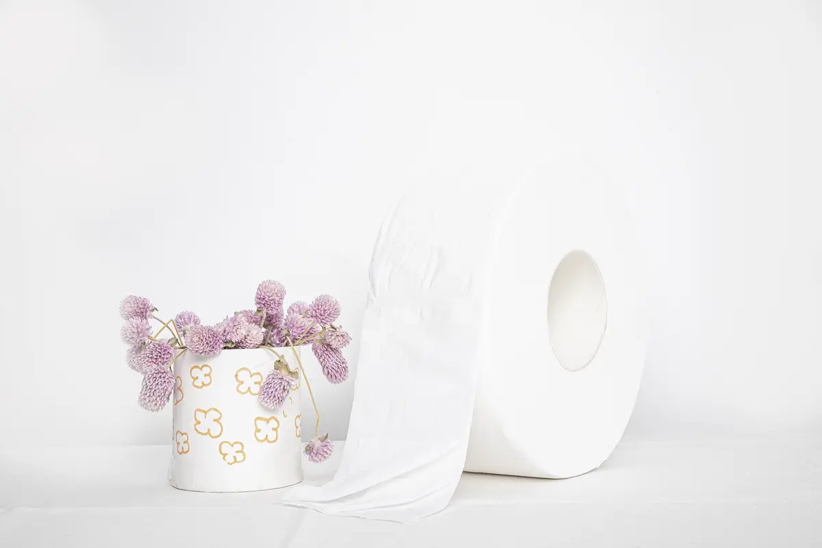 100% A Grade Virgin Wood Pulp Jumbo Tissue Roll Toilet Paper With Customized Color