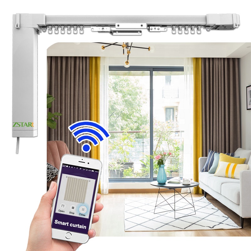 Умные занавески с дистанционным управлением Wi-Fi, автоматические оконные занавески с поддержкой Amazon Alexa и Google home