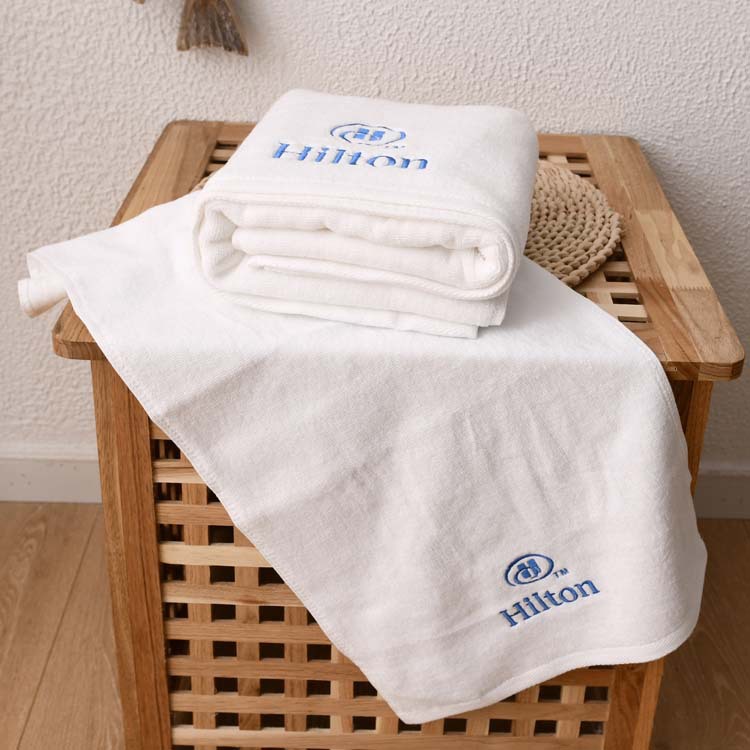 Direct manufacturer hight quality cheap Comfortable breathable hilton bath towel microfiber hilton towel