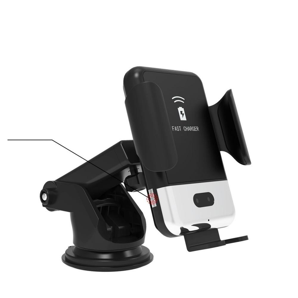 2 в 1 Qi Беспроводное Автомобильное зарядное устройство для iPhone 11/i11 pro/ i12 для Samsung S9 10W Быстрое беспроводное зарядное устройство Автомобильный держатель для мобильного телефона