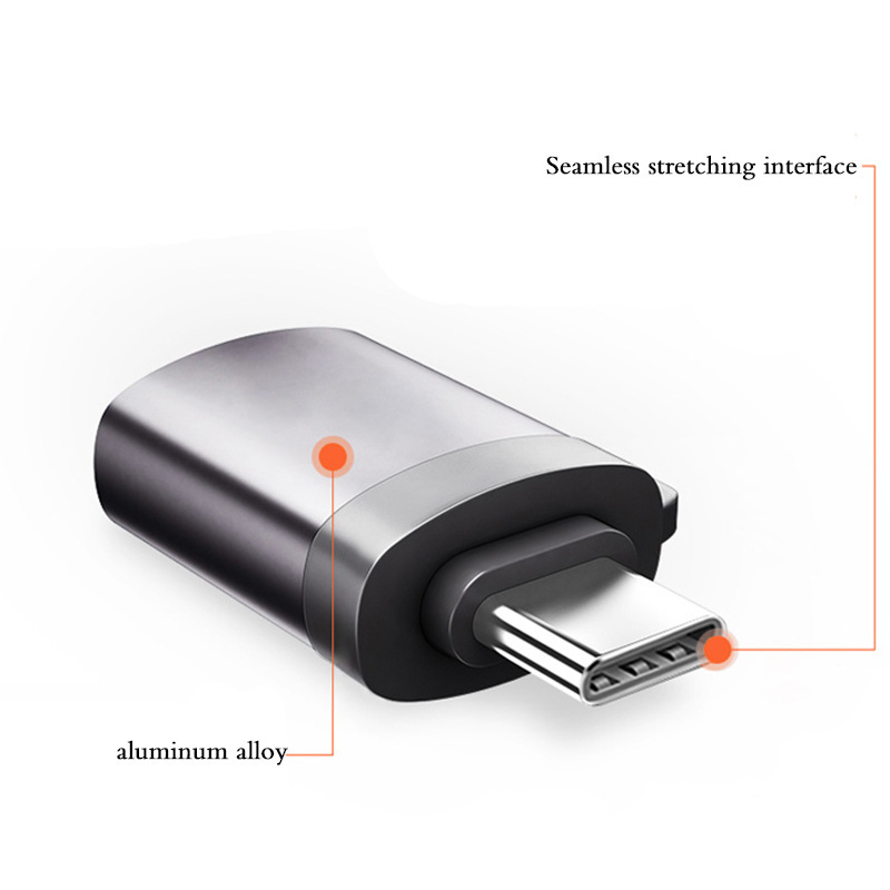 Переходник из сплава USB 3,1 Type-c адаптер OTG Type C для MacBook Pro