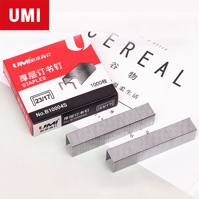 UMI канцелярские товары продвижение высокое качество 23/17 офисные металлические скобы