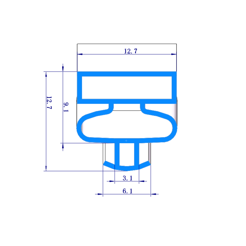 popular rubber sealing profiles fridge door magnetic strip 040 for cabinet door seal cabinet door with magnetic strips