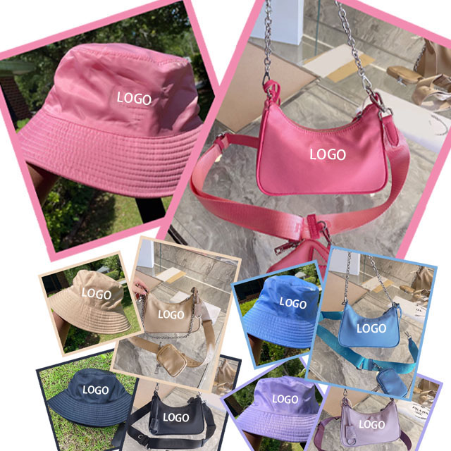 Fashion Designer 2021 Bucket Hats Luxury Women Designer Hand Bags Messenger Bags New Hat And Purse Set