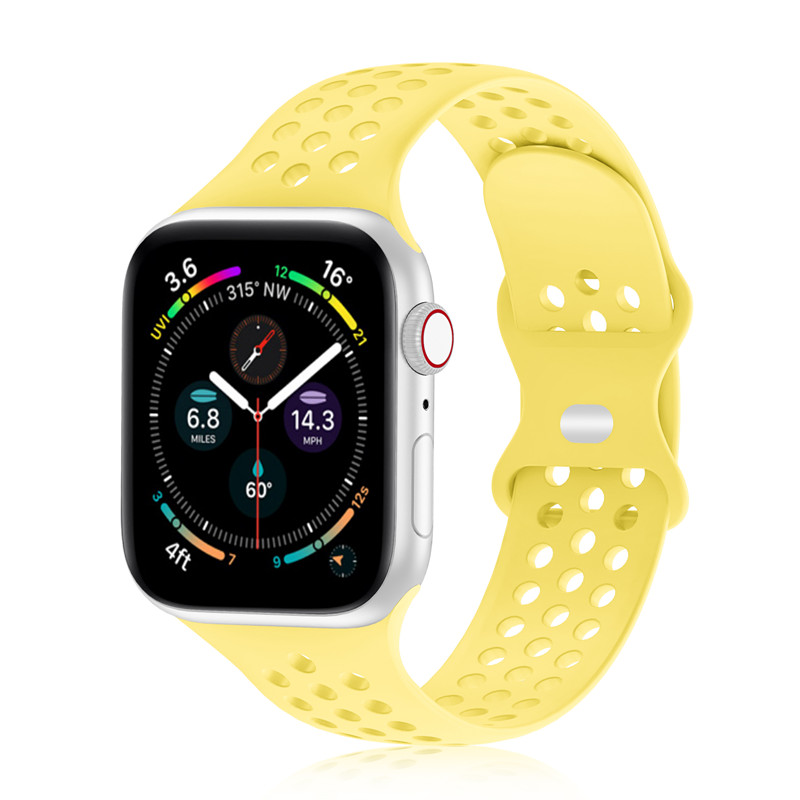 Лидер продаж на Amazon, силиконовый спортивный ремешок для apple watch, силиконовый ремешок