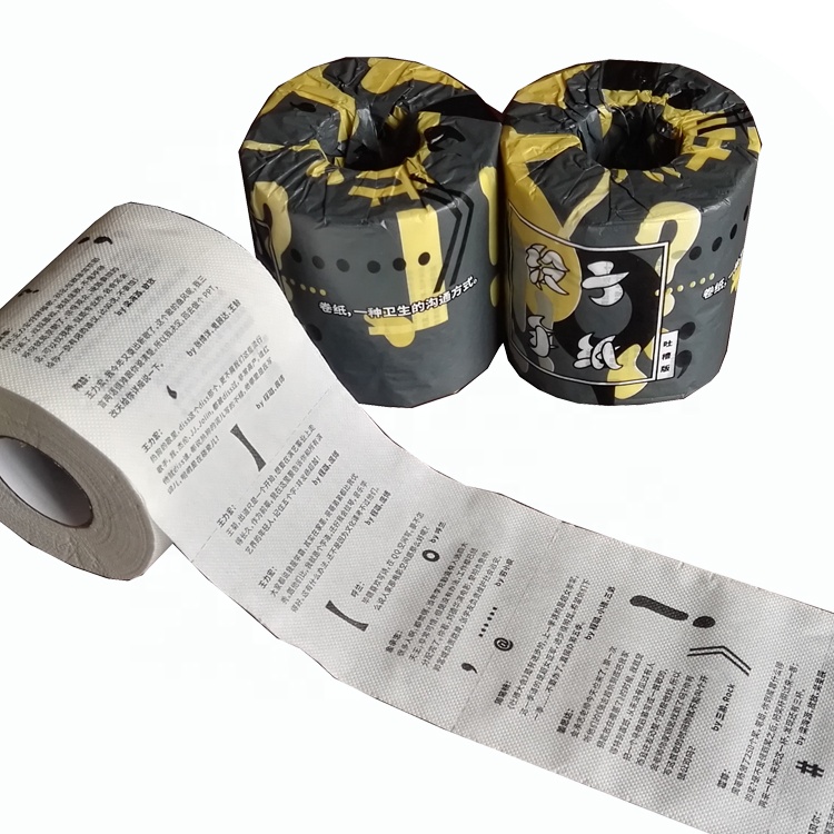 Деймон-ткани оптом 2ply текст печатных туалетной рулон