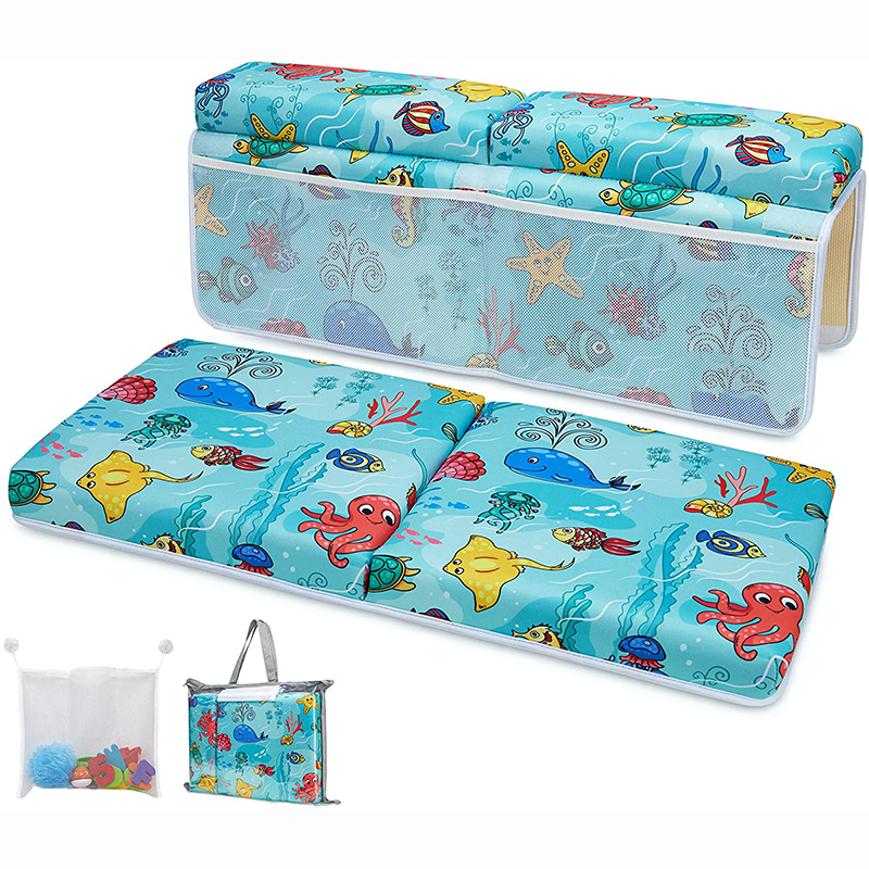 Washable comfortable customized Baby Bath Kneeler And Elbow Rest Pad Set bathroom mat bath kneeler