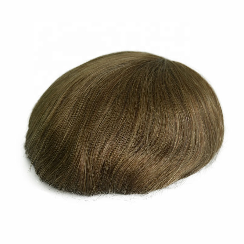 Quality Hairline Man Wigs Hair System Natural 100% Human Hair Toupee For Men Human Hair
