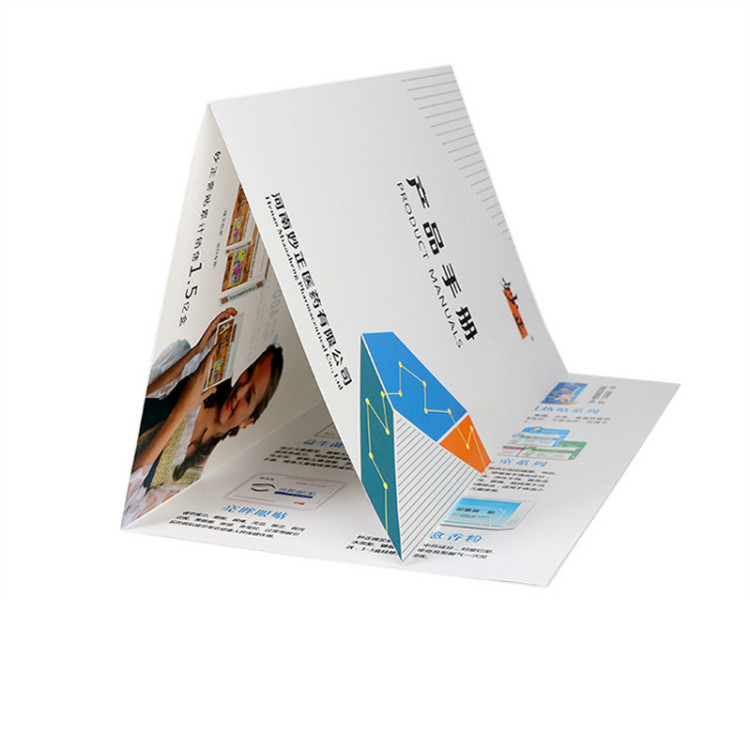 Customized full colour printing advertising brochure flyer printing mall booklet paper leaflet